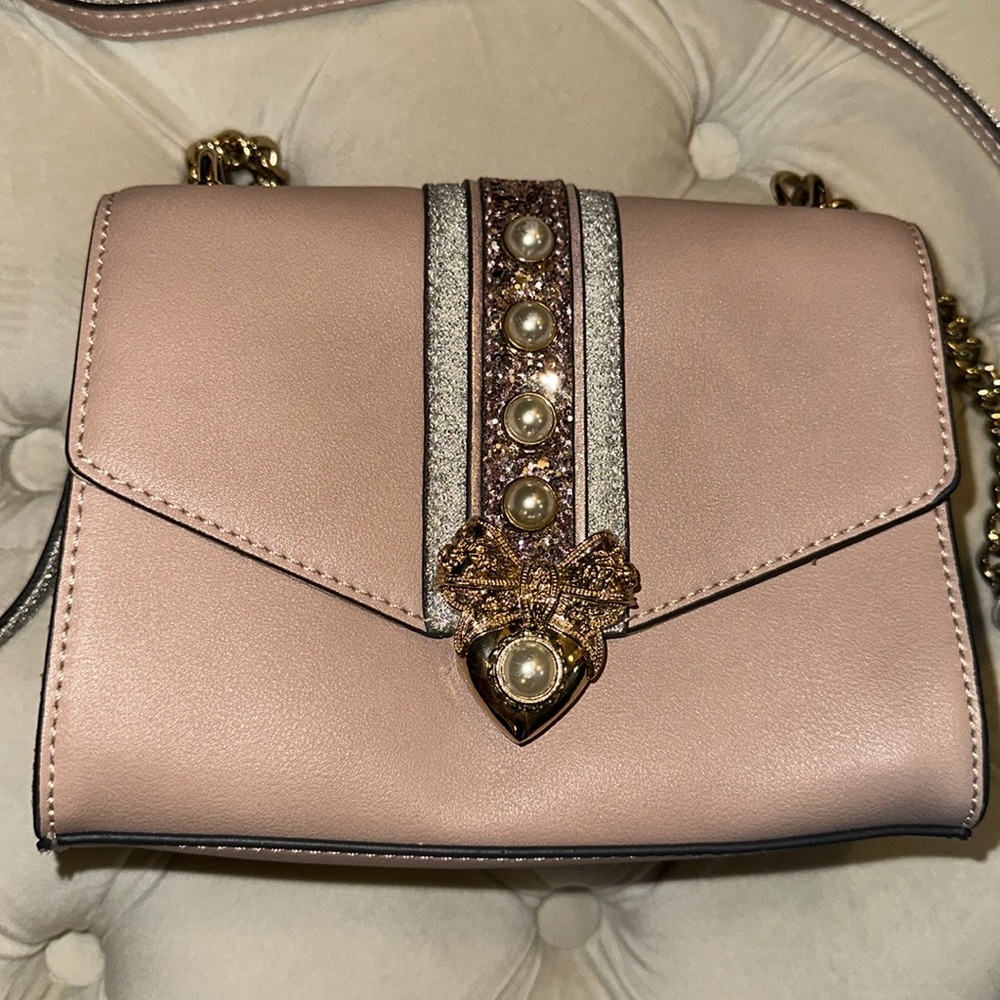Elegant Pink Chain Shoulder Bag